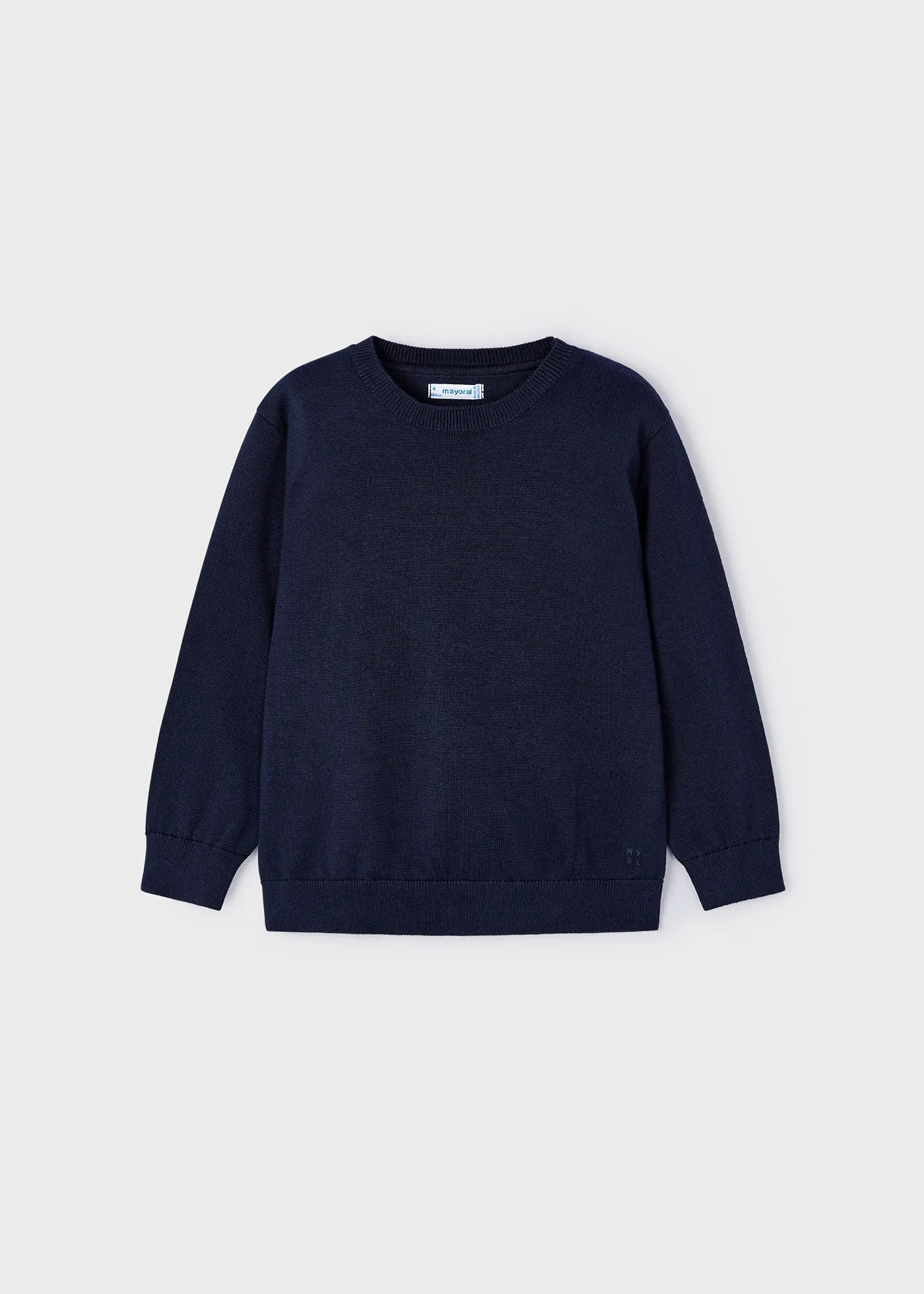 311 - Basic crew neck jumper for boy - Navy