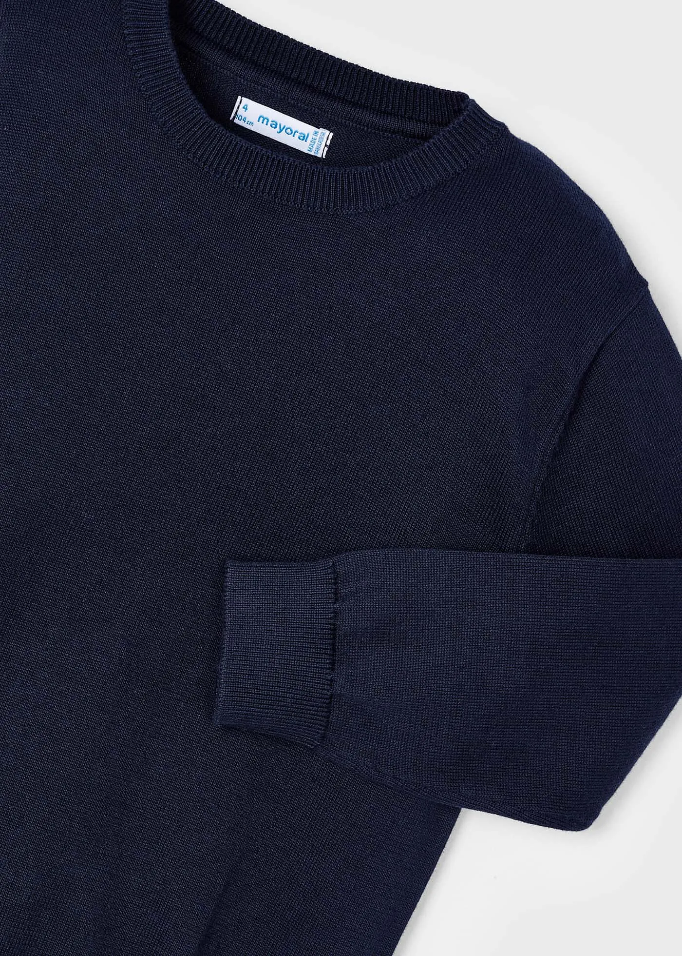 311 - Basic crew neck jumper for boy - Navy