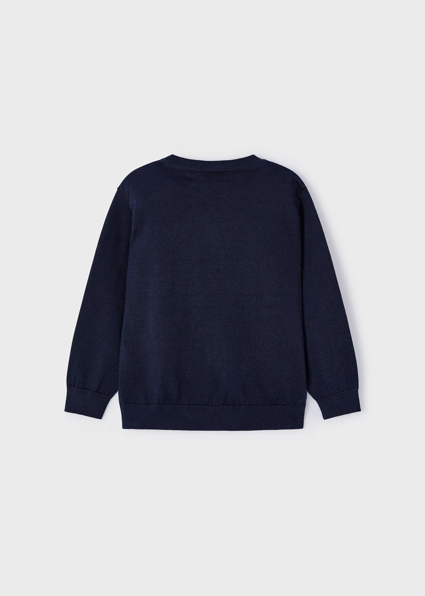 311 - Basic crew neck jumper for boy - Navy