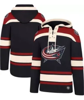 '47 Men's NHL Columbus Jackets Superior Lacer Pullover Hoodie