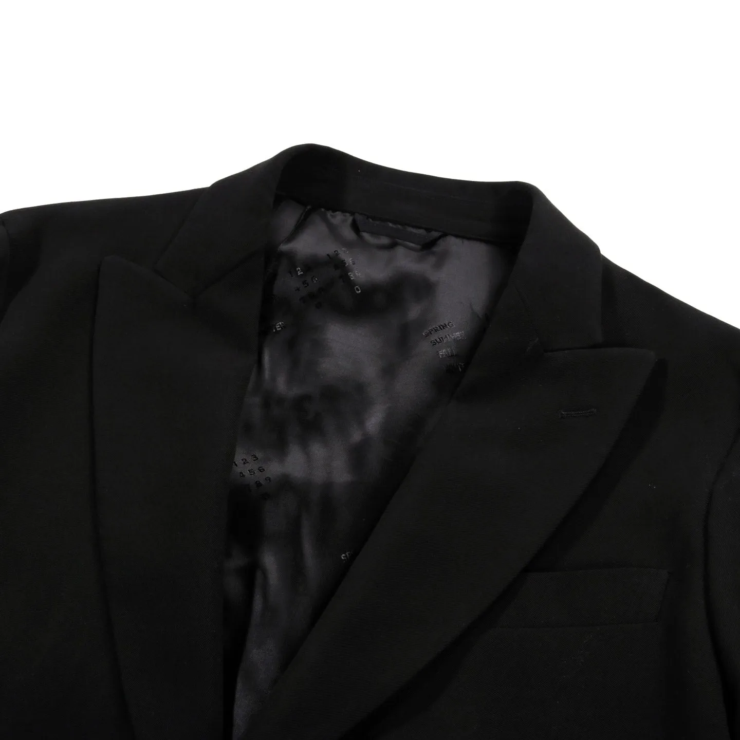 4SDESIGNS OPEN PL BLAZER 10OZ. BLACK VISCOSE / POLY TWILL