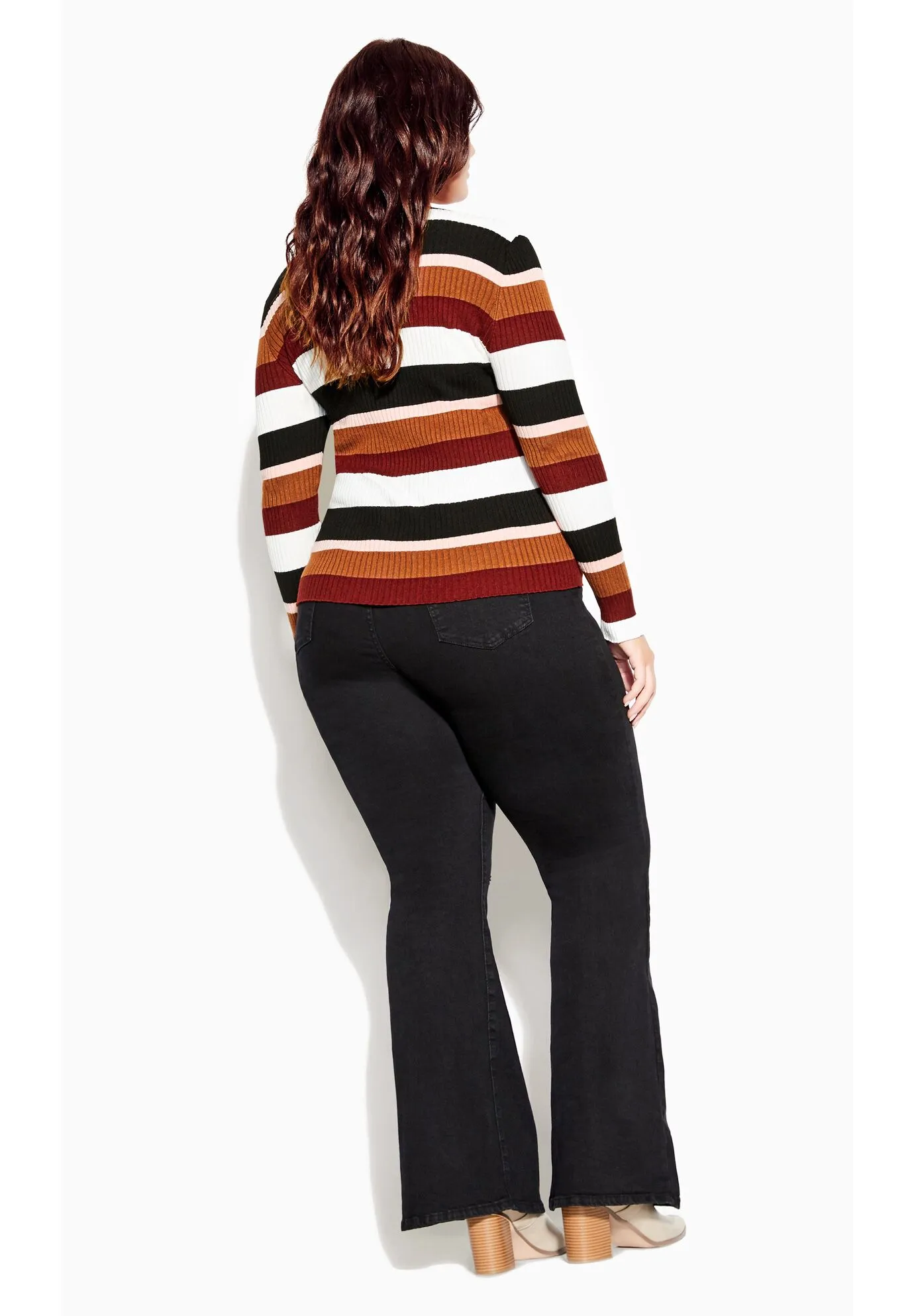 70's Stripe Sweater - beetroot