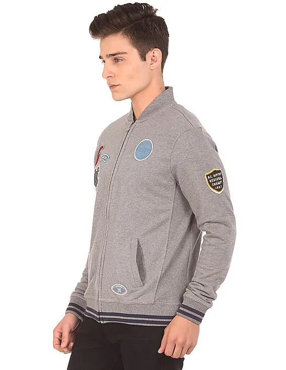 Aeropostale Appliqued Bomber Jacket