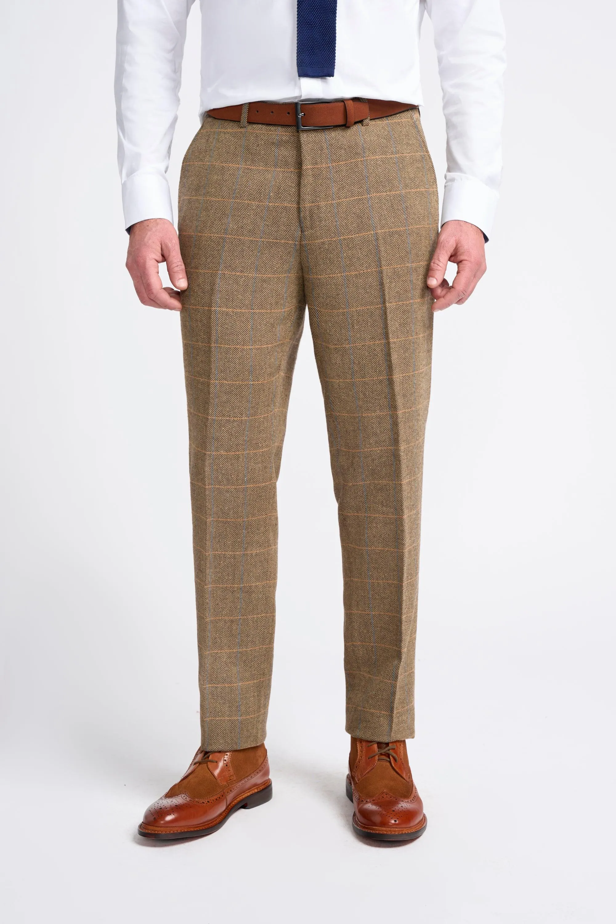 Albert Brown Short Tweed Three Piece Suit