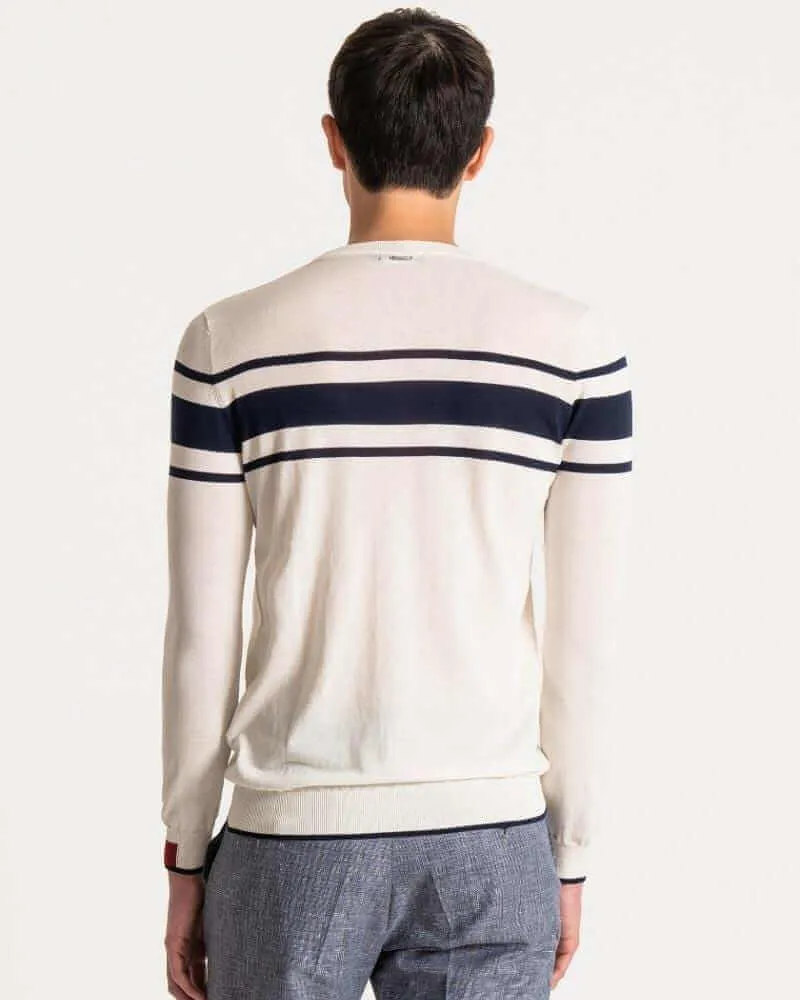 Antony Morato JACQUARD SWEATER Ivory