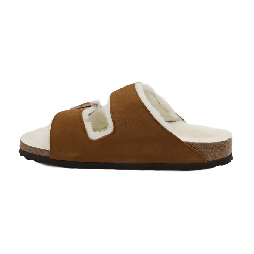 arizona shearling suede sandals