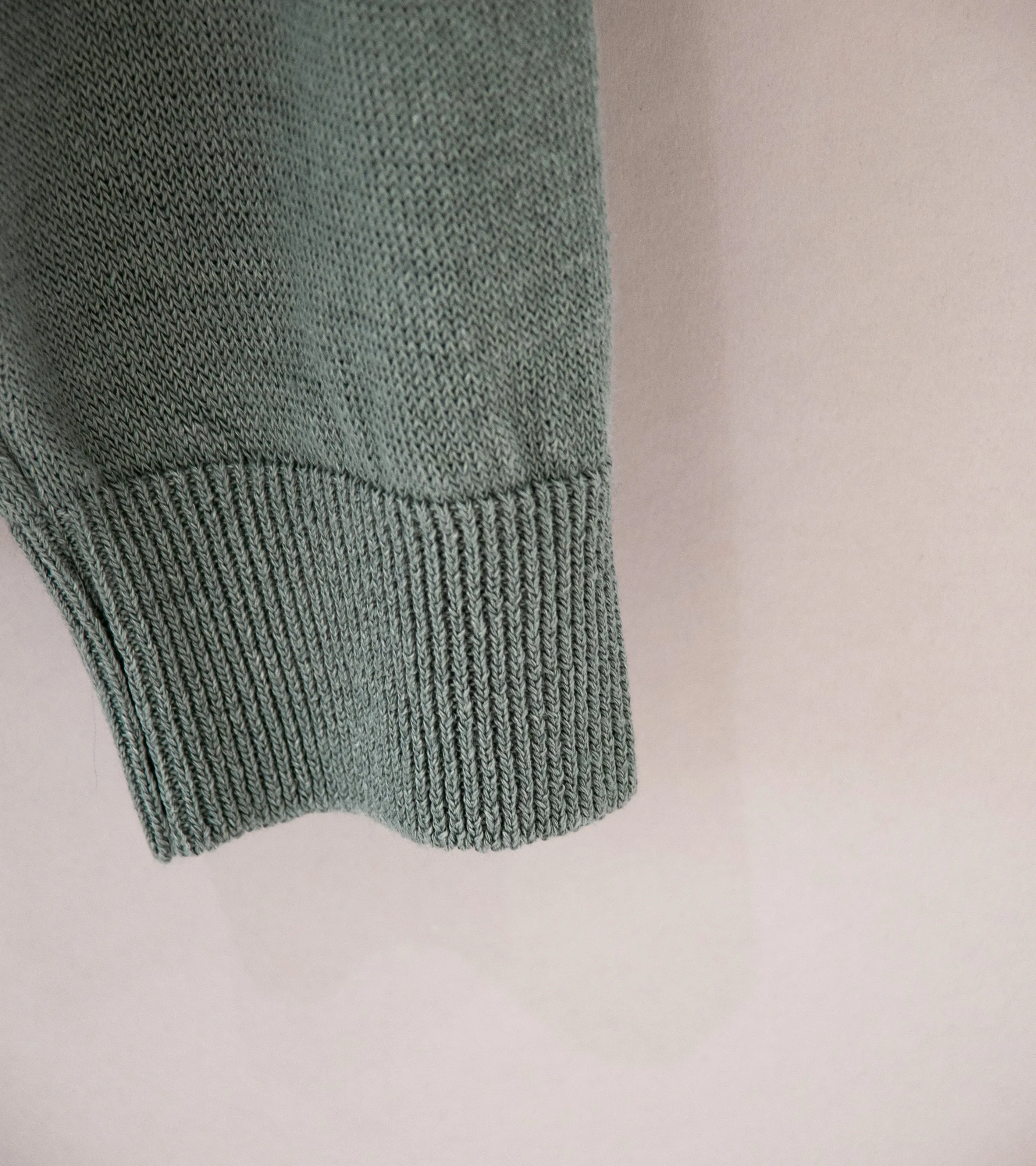 Aton 'Crewneck Sweater' (Green Hemp Knit)