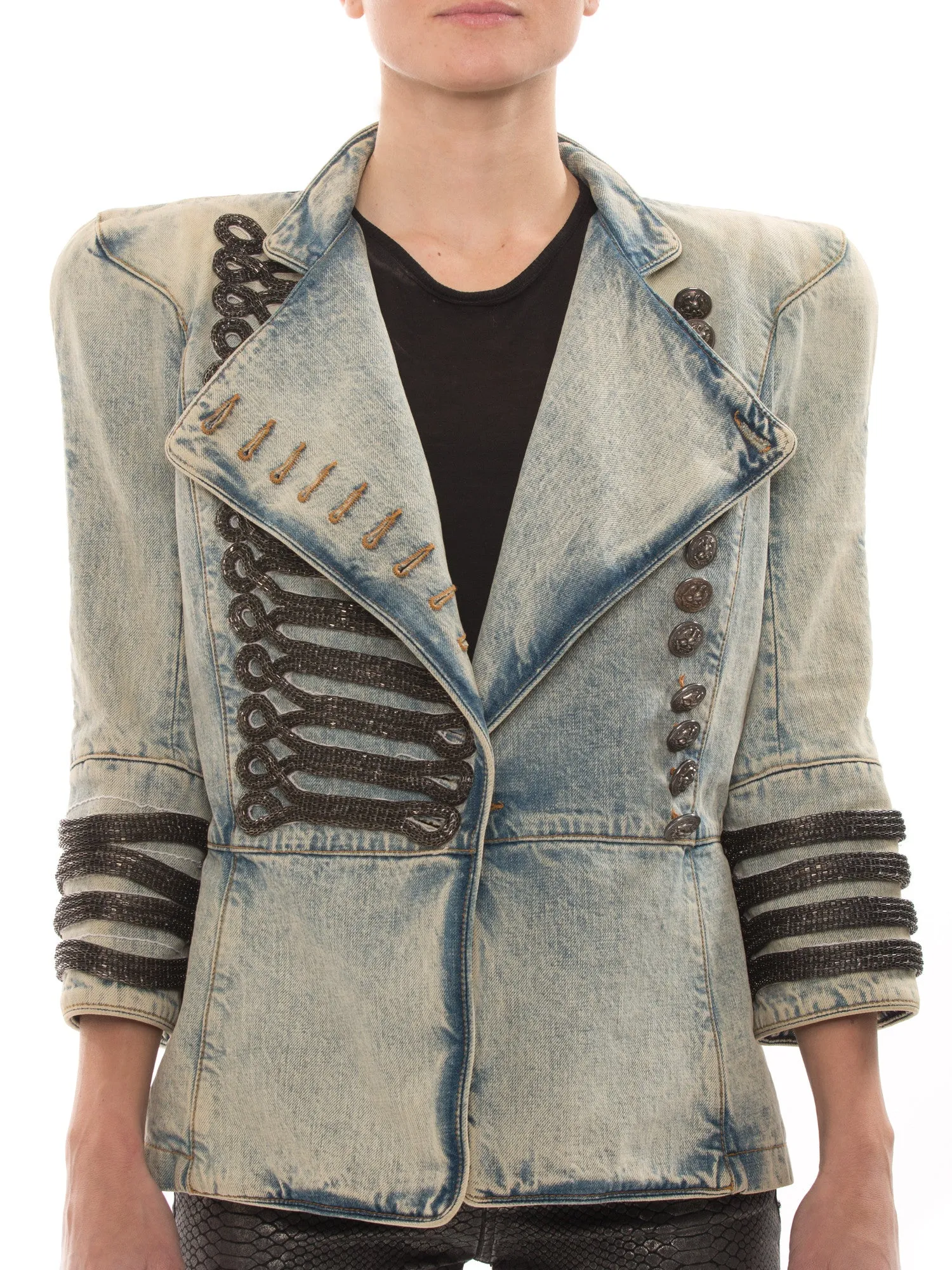 Balmain Military Denim Jacket