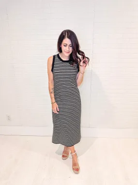 Believe in Miracles Striped Midi Dress