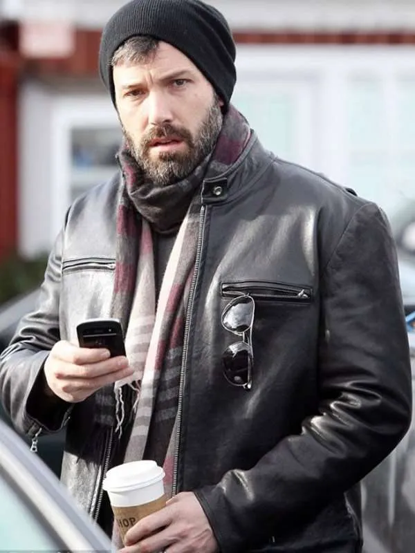 Ben Affleck Black Leather Jacket - New American Jackets