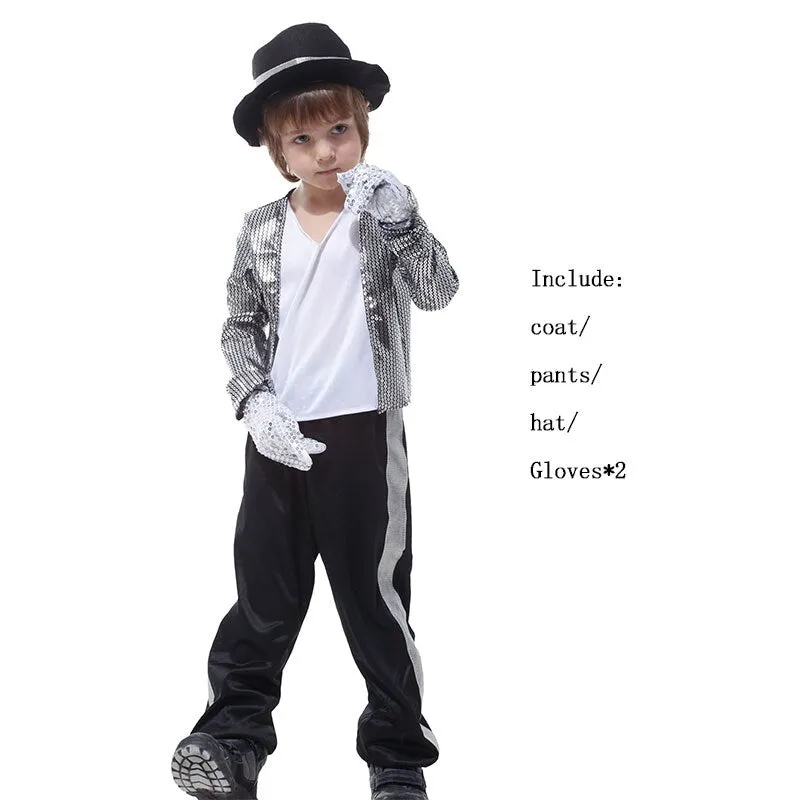 Birthday Cosplay Costume Kids Superstar Singer Dance Suits For Halloween Cosplay Mujer Party Dress Boys Children