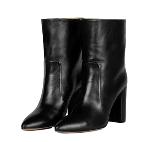 BLACK-COLORED ANKLE BOOTS