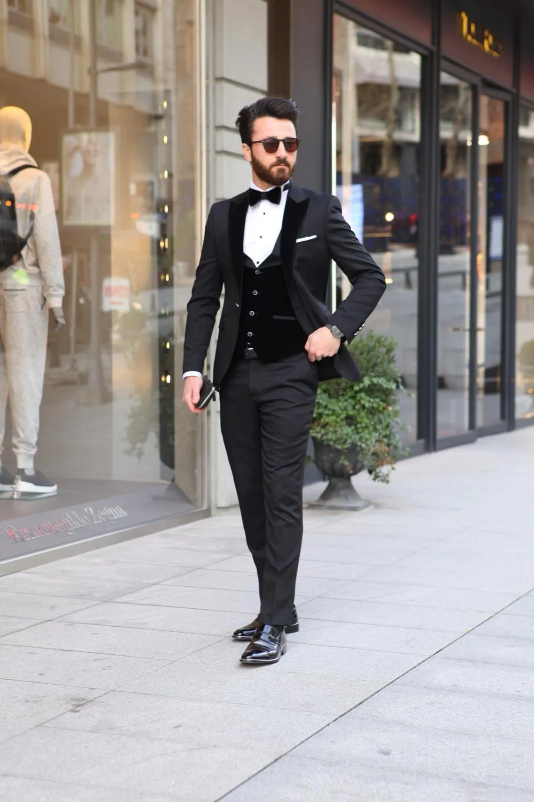 Black Slim Tuxedo Suit