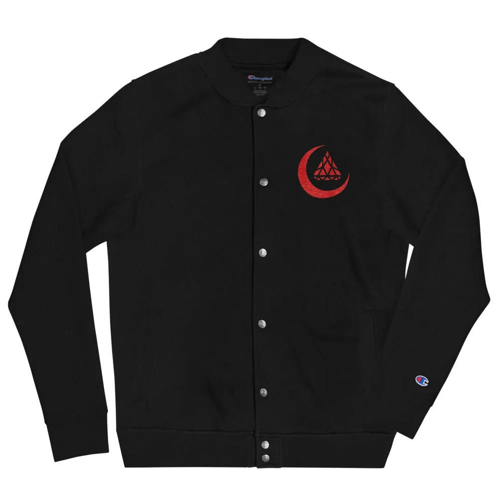 BLOOD MOON EMBROIDERED VARSITY JACKET x CHAMPION