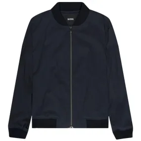 BOSS P-Hanry Nylon Bomber Jacket Navy