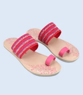 BW9377-Fuscia-Women Casual Chappal