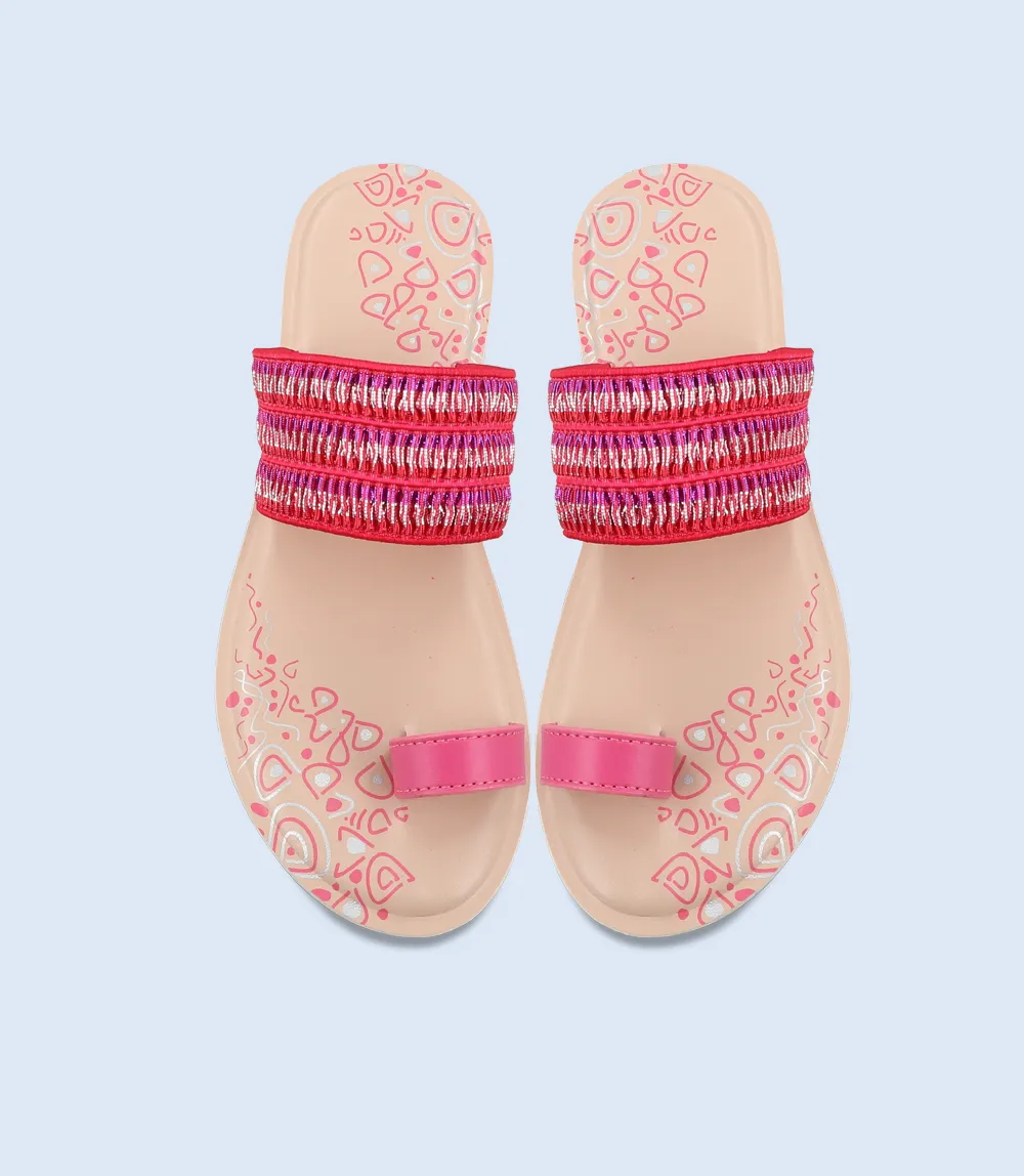 BW9377-Fuscia-Women Casual Chappal