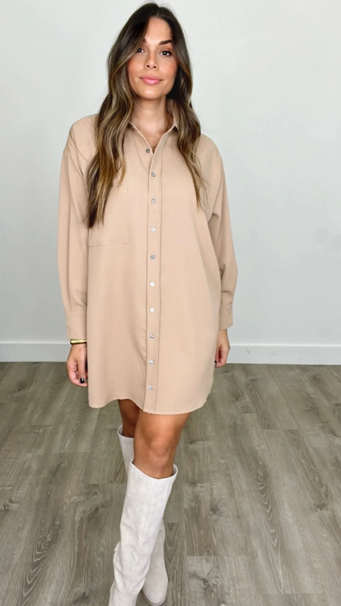 Clemensia Dress Camel