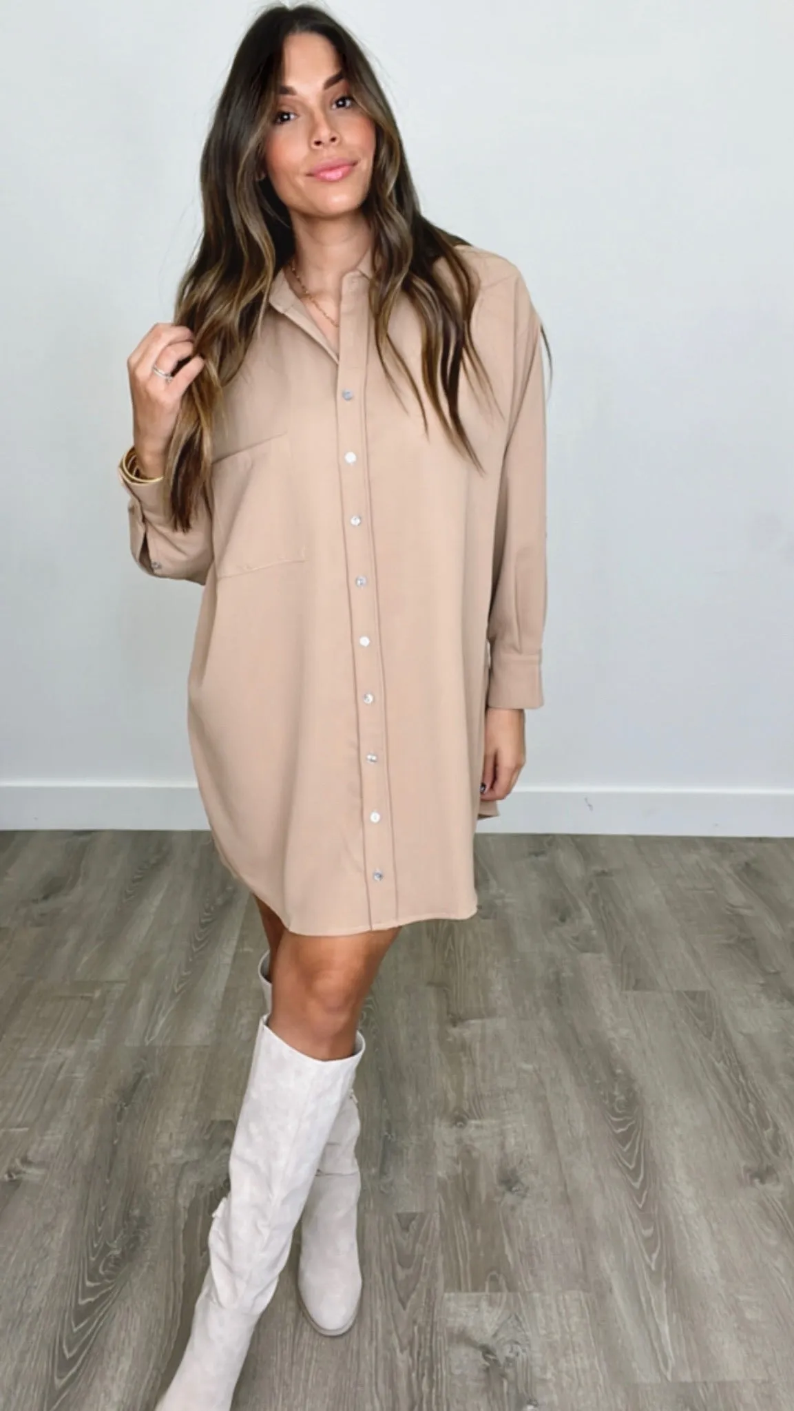 Clemensia Dress Camel