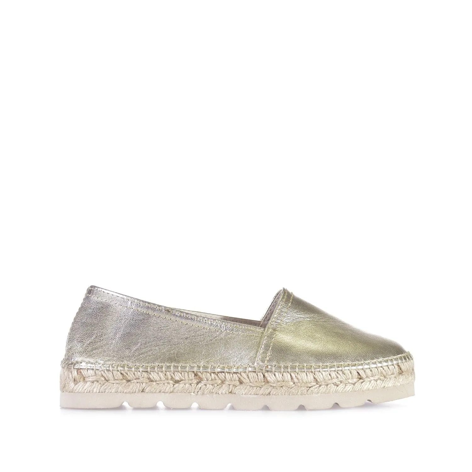 Closed Toe Leather Espadrilles for Women - Alma-P