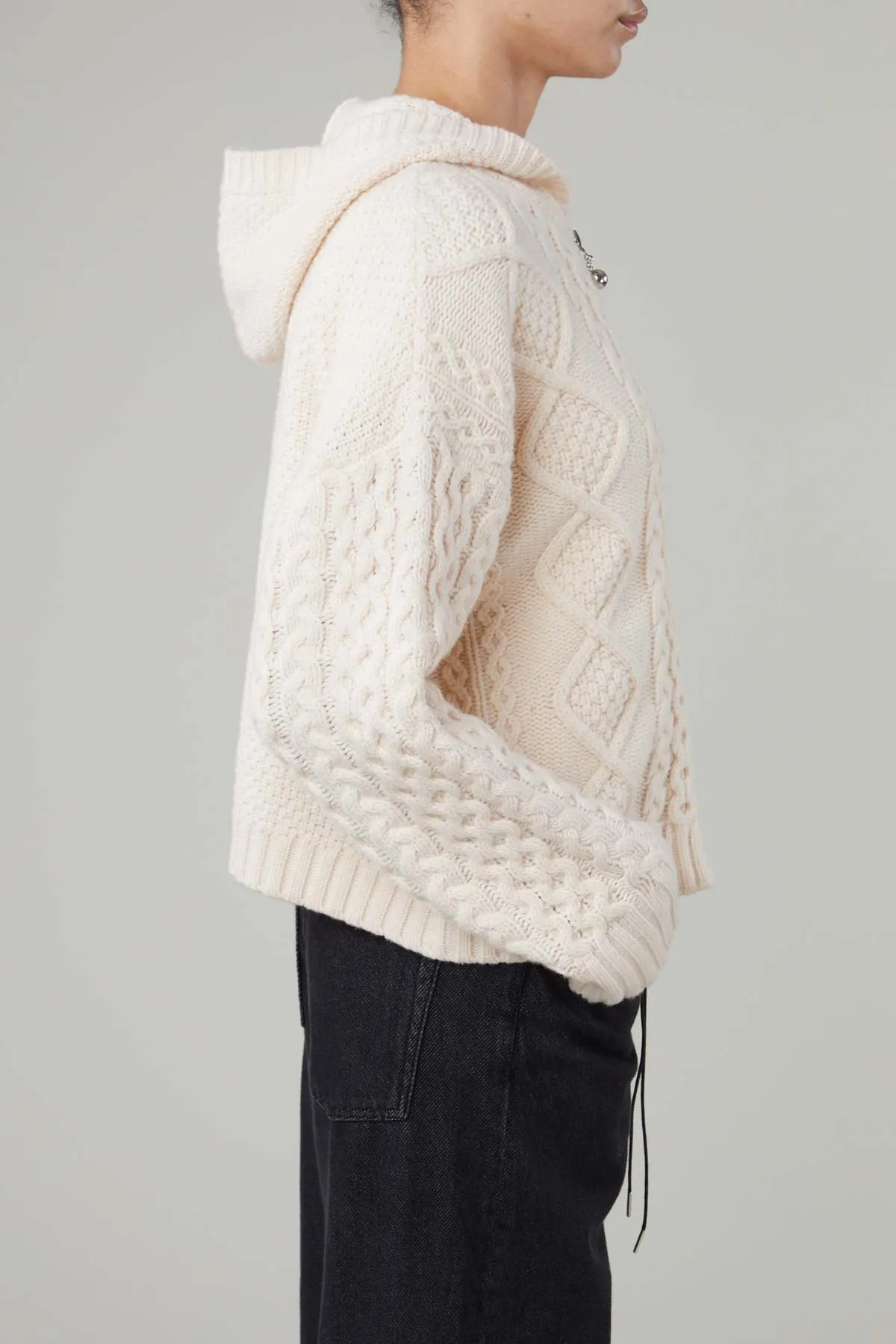 Dakota Zip Sweater - Cream