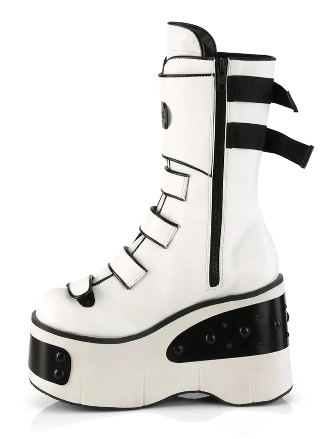 DEMONIA KERA-108 - WHITE VEGAN LEATHER  PRE ORDER 