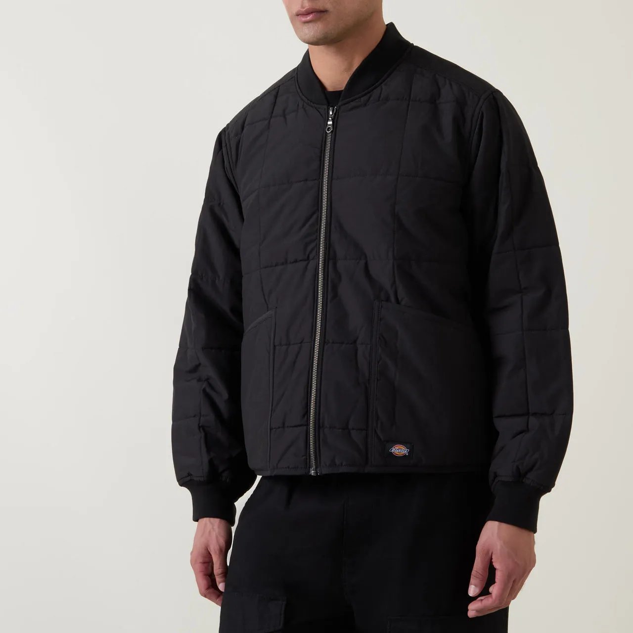 DICKIES Quilted Bomber Jacket - Black