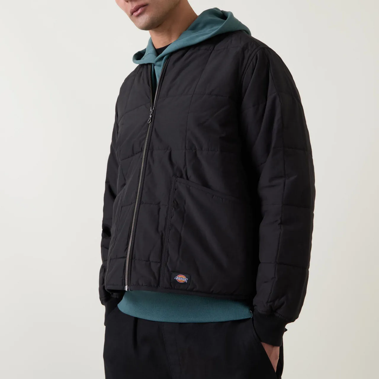 DICKIES Quilted Bomber Jacket - Black