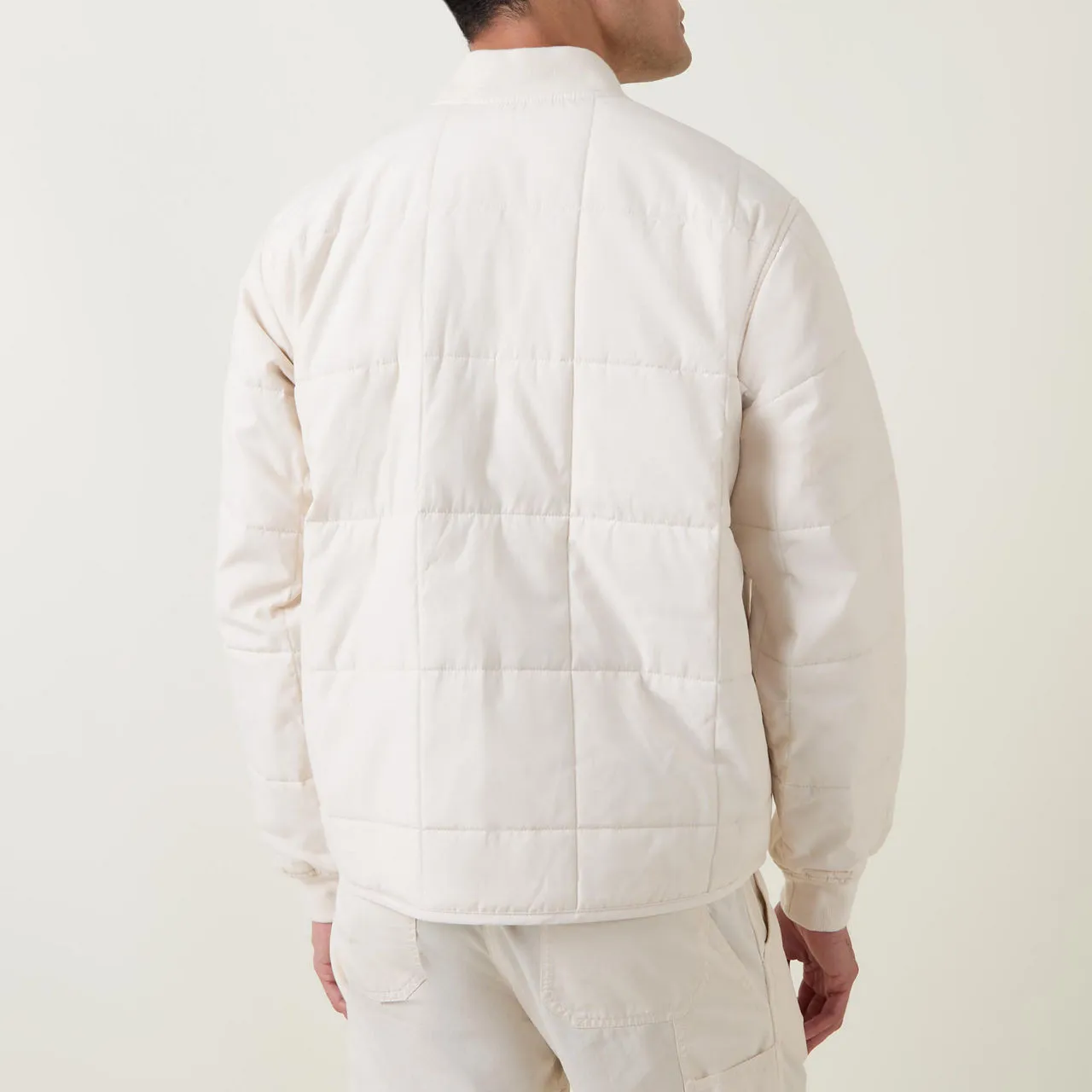 DICKIES Quilted Bomber Jacket - Ivory