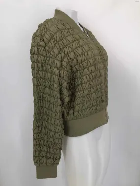 DKNY Olive Quilted Bomber Women Size MEDIUM (M) Jacket