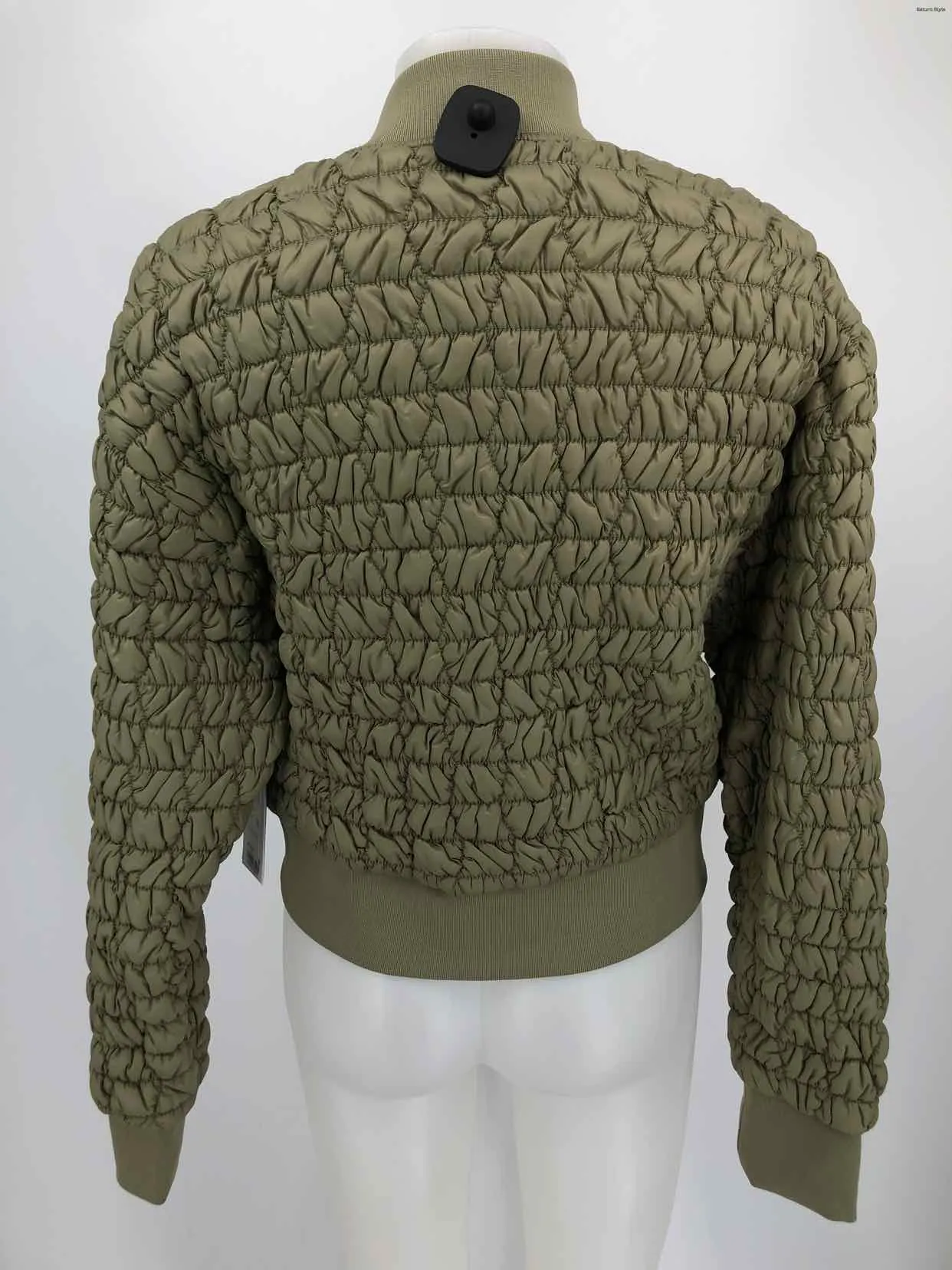 DKNY Olive Quilted Bomber Women Size MEDIUM (M) Jacket