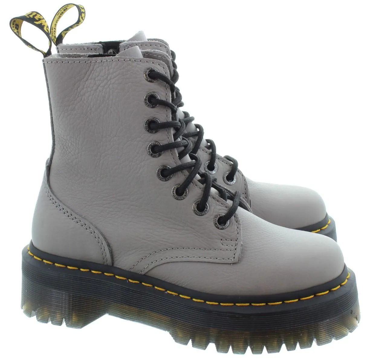 DR MARTENS Adults Jadon 3 Platform Boots In Grey