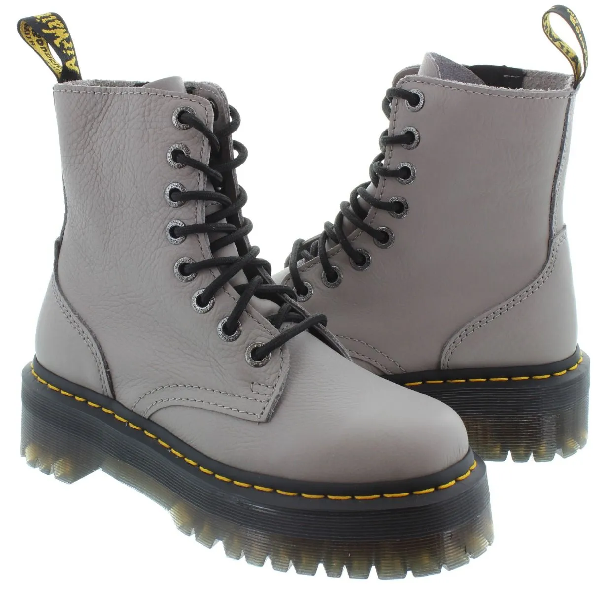 DR MARTENS Adults Jadon 3 Platform Boots In Grey