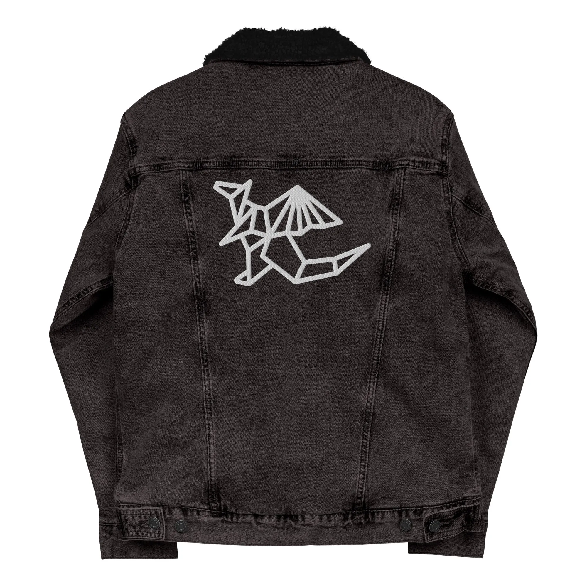 DRAGONS ONLY UNISEX DENIM SHERPA JACKET