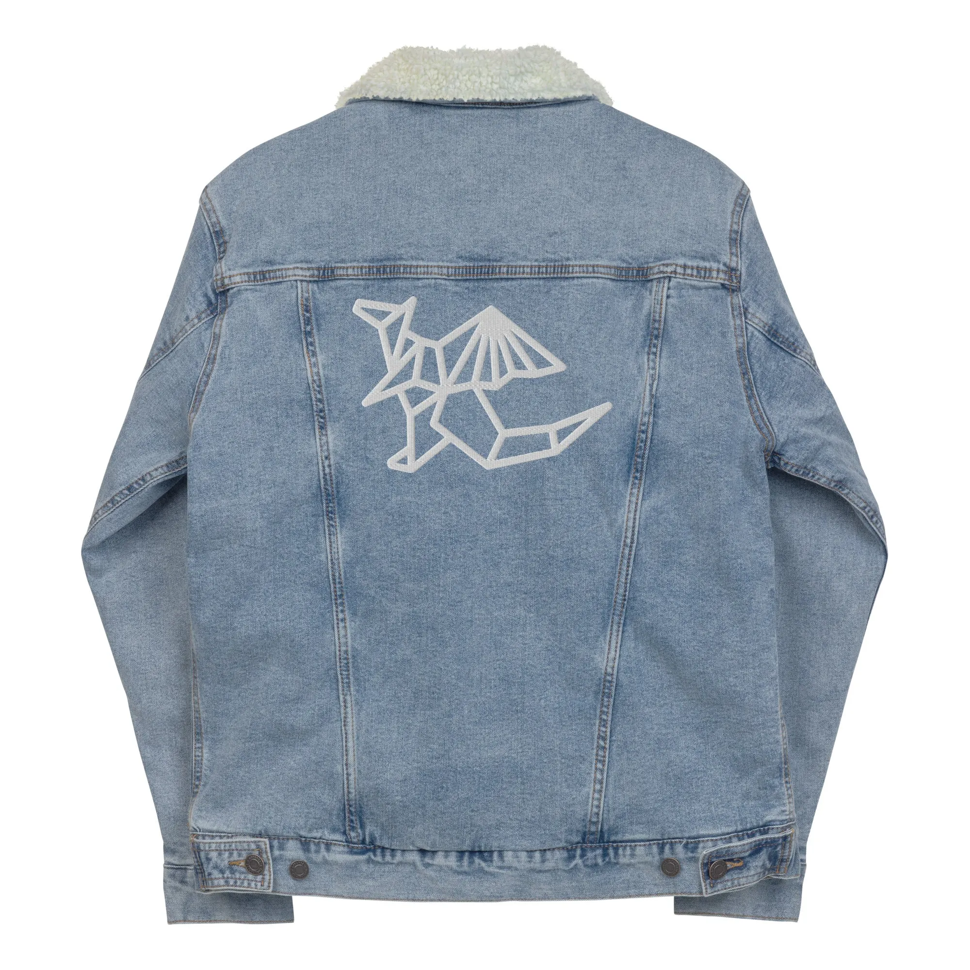 DRAGONS ONLY UNISEX DENIM SHERPA JACKET