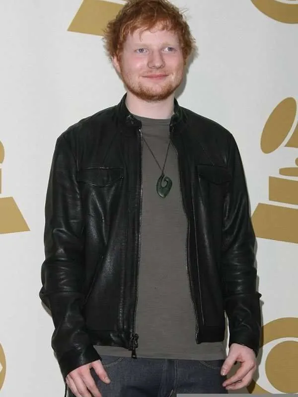 Ed Sheeran Black Leather Jacket - New American Jackets