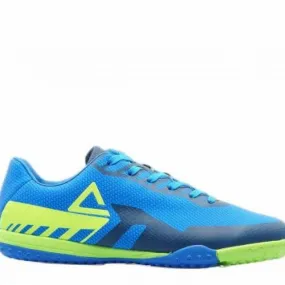 [ew9269f] mens peak tf turf blue fluorescent green outdoor soccer shoes