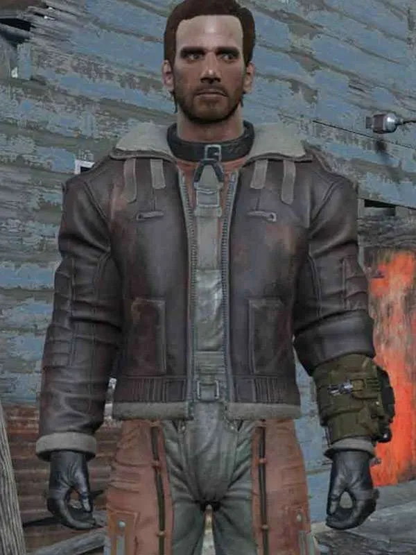 Fallout 4 Armor Brown Leather Jacket - New American Jackets