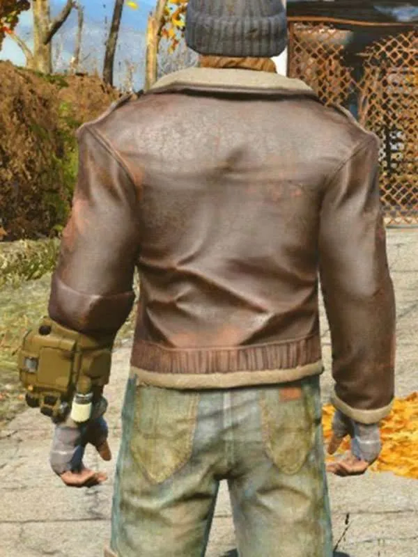 Fallout 4 Armor Brown Leather Jacket - New American Jackets