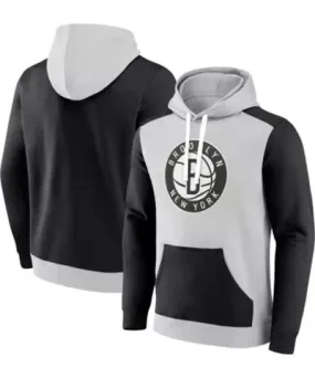 Fanatics Men's NBA Fanatics Brooklyn Nets Arctic Colorblock Pullover Hoodie