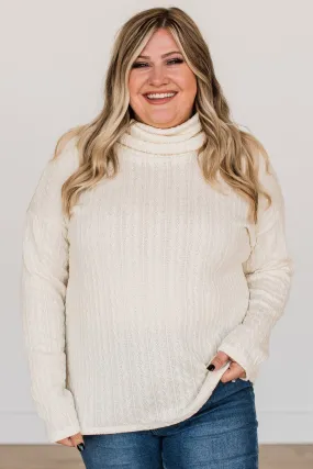 Fingers Crossed Turtle Neck Sweater- Ivory