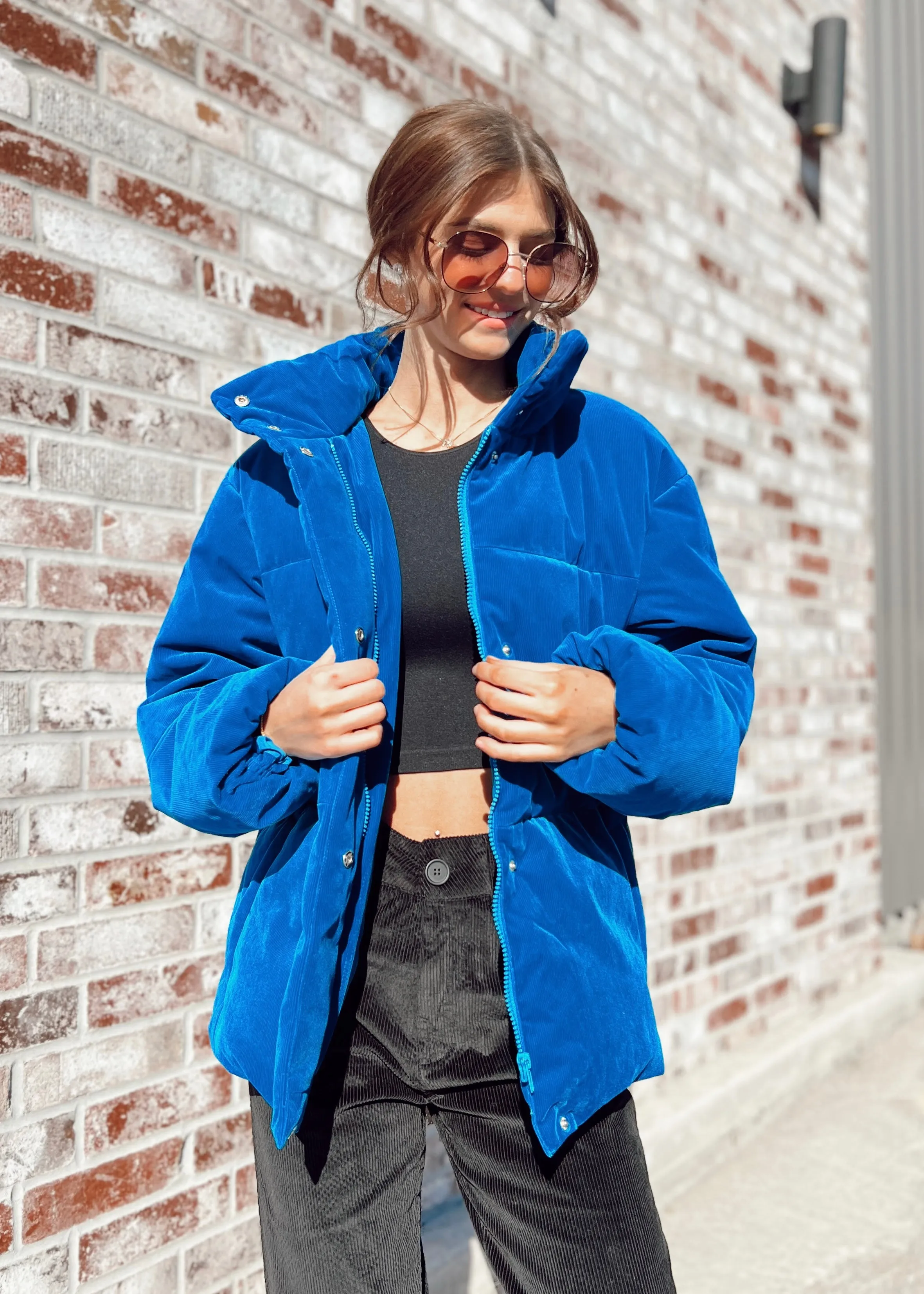 FRNCH Lior Puff Jacket | Bleu