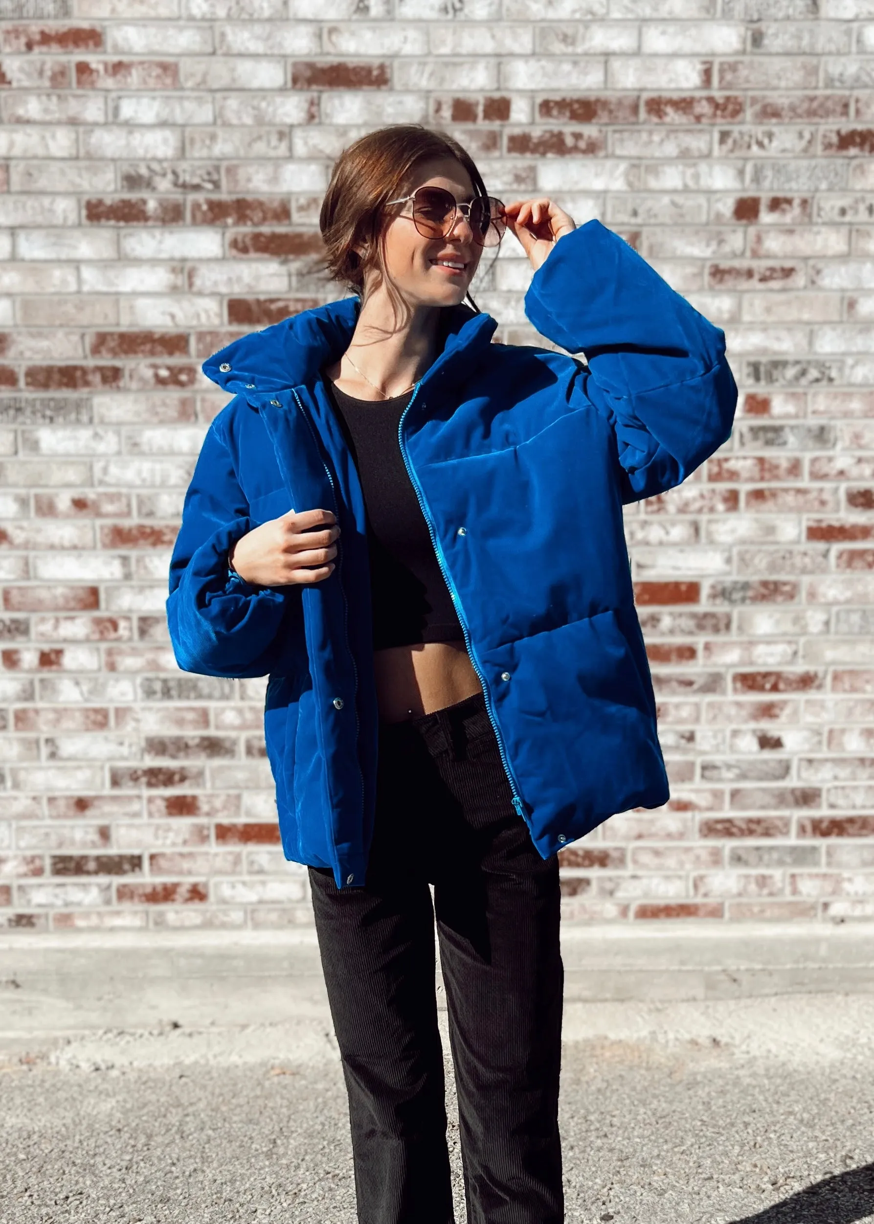 FRNCH Lior Puff Jacket | Bleu