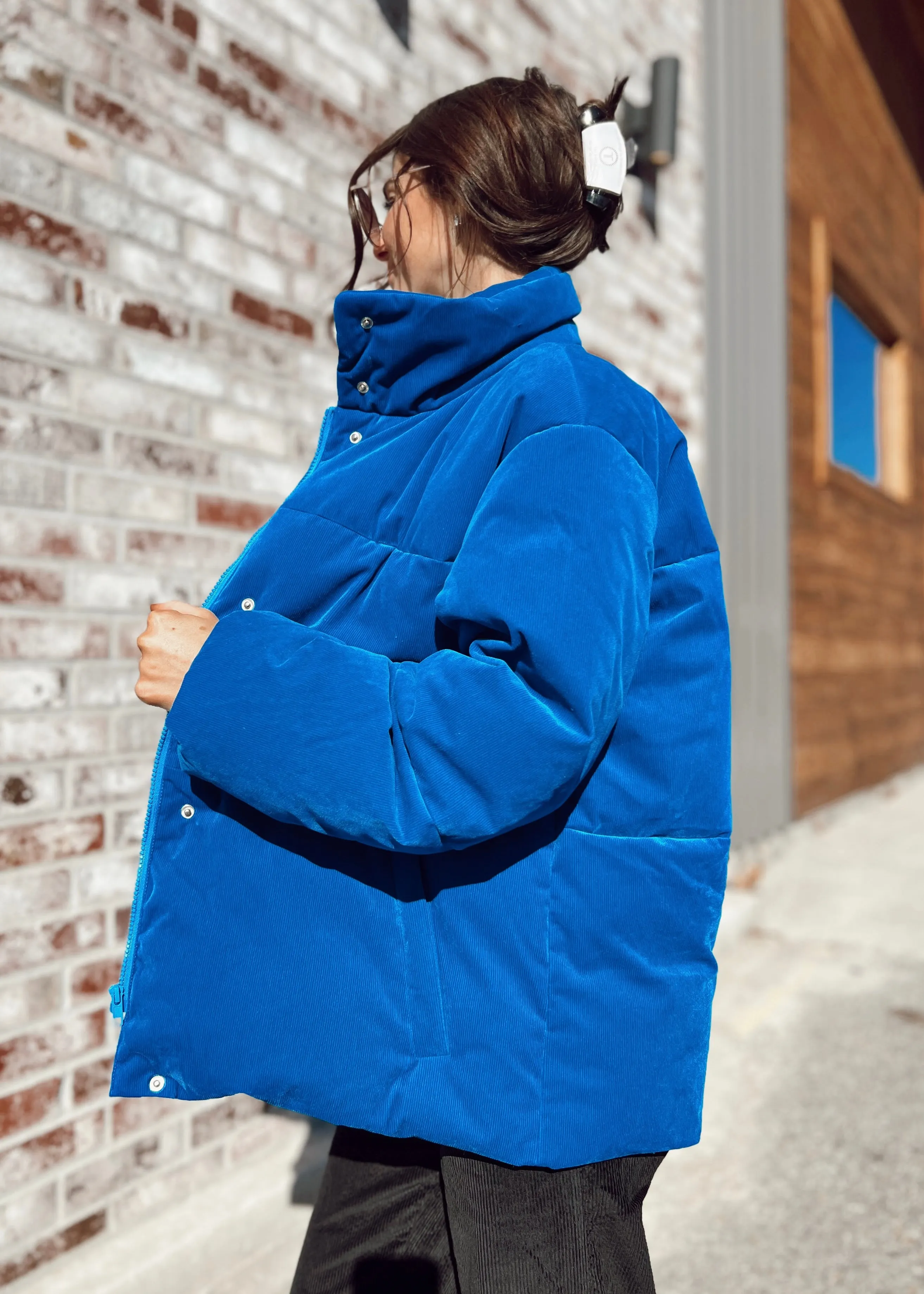 FRNCH Lior Puff Jacket | Bleu