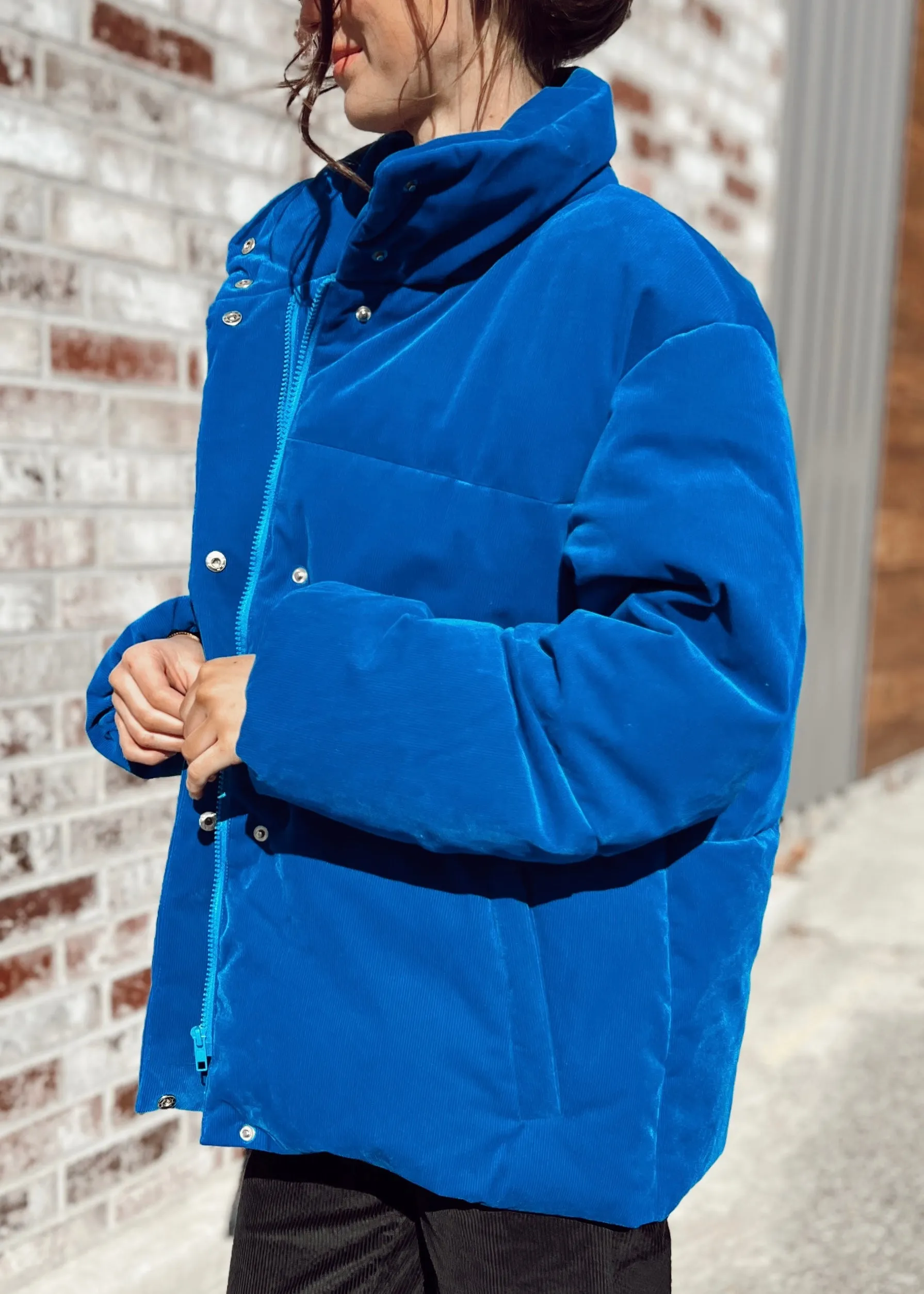 FRNCH Lior Puff Jacket | Bleu