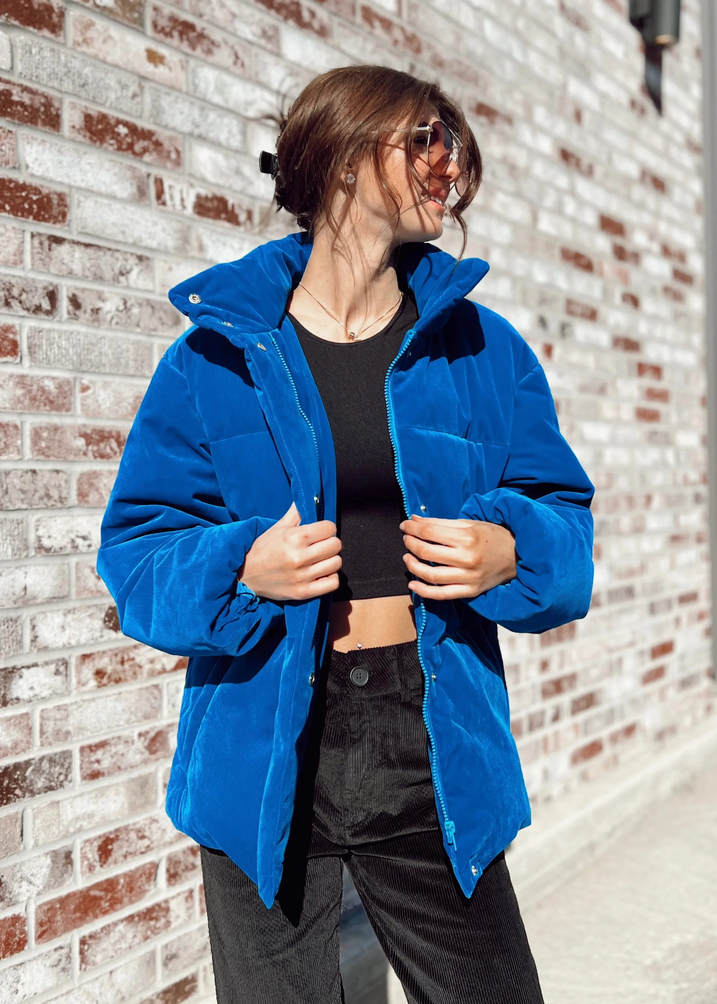 FRNCH Lior Puff Jacket | Bleu