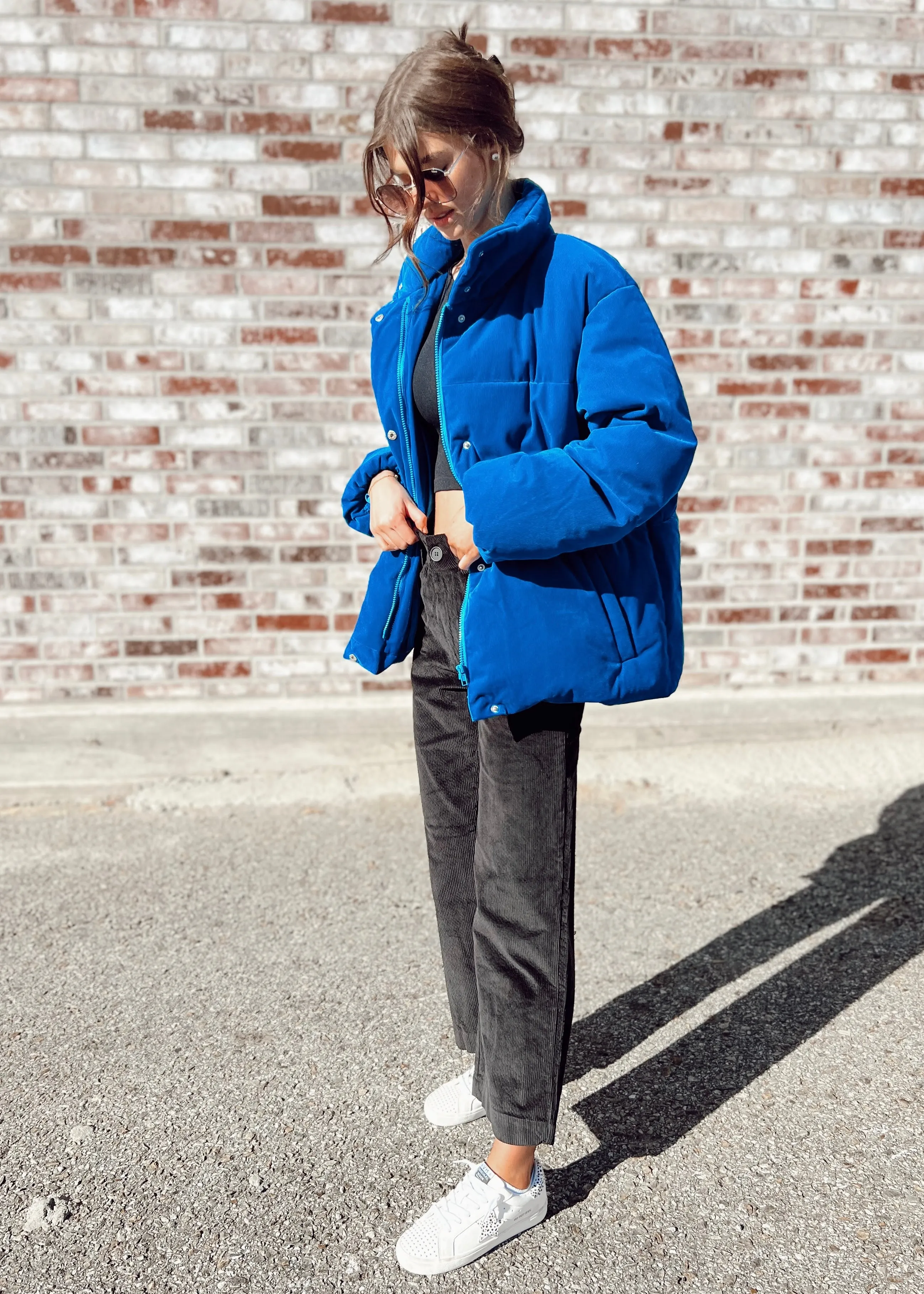 FRNCH Lior Puff Jacket | Bleu