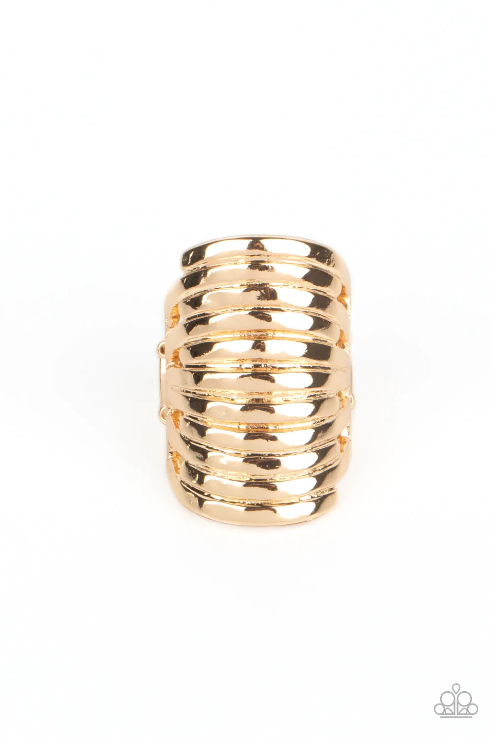 Imperial Glory - Gold ~ Paparazzi Ring