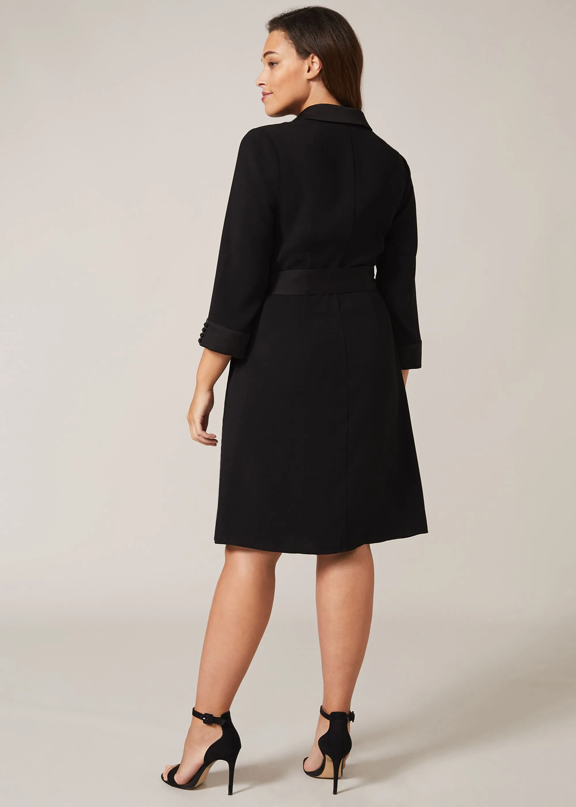 Iris Tuxedo Wrap Dress