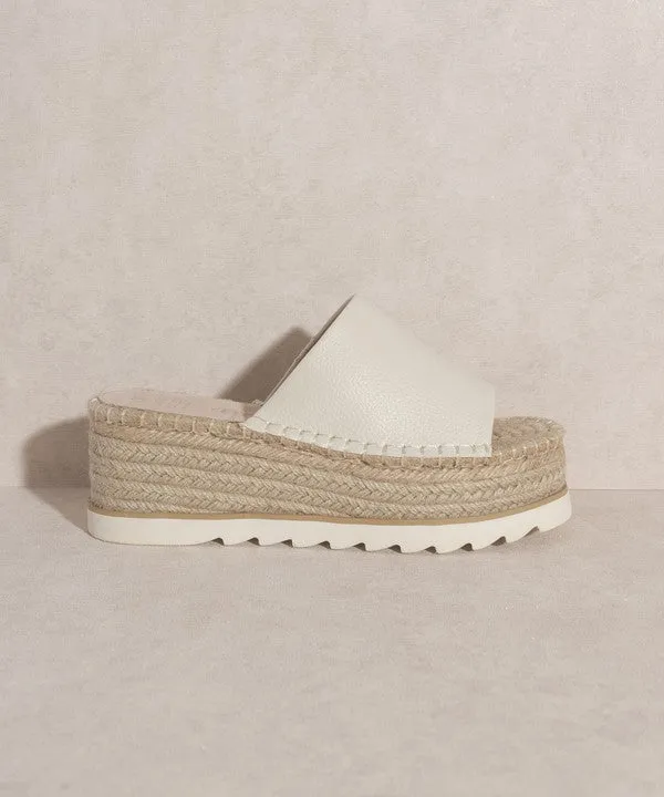 Ivy Espadrille Platform Slide